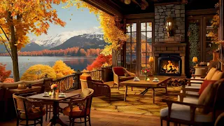 Relaxing Autumn Day Jazz Music for Work 🍂 Cozy Coffee Shop Ambience ~ Warm Jazz Instrumental Music