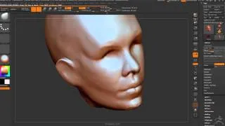 Zbrush Human Head Speed Sculpting Time-Lapse