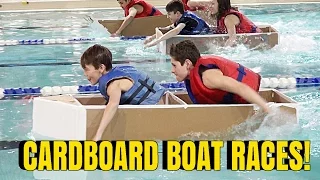 🌊 🚤 CARDBOARD BOAT RACE! Championships!!! 🚤 🌊