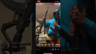 Toosii On live playing With Guns🔫🔥🔥 | IG Live