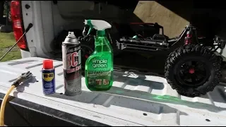 HOw I clean MY $1,000.00 TRAXXAS XMAXX and all my RC bashers