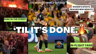 Crazy Reactions of Passengers on board to Australia Matildas win at FIFA Women’s World Cup