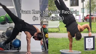 My One Arm Handstand Journey in 17 Months (From Zero to World Record)