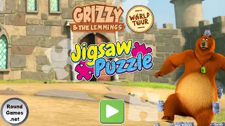 Grizzy and the Lemmings: World Tour Jigsaw Puzzle Game - GamePlay Walkthrough