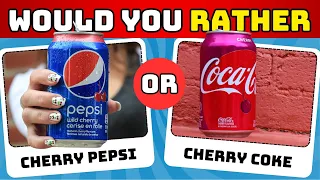 Would You Rather...? Soft Drinks Edition 🧃🥤☕ by GlamQuiz