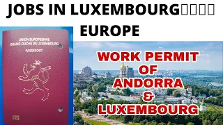 100% GUARANTEED JOBS IN LUXEMBOURG 🇱🇺🇱🇺 EUROPE l SALARY 1500- 4500 EURO 💶💶l APPLY URGENTLY