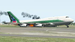 B747 Pilot Lost Control Of Aircraft After Taking A Long Nap | XP11