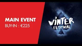 Main Event 225€ Day 1A Winter Festival - Grand Casino de Namur animé par Will Lion CARDS UP