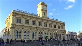 ЛЕНИНГРАДСКИЙ ВОКЗАЛ в МОСКВЕ.САПСАН.THE FIRST STATION IN MOSCOW IS LENINGRADSKY.