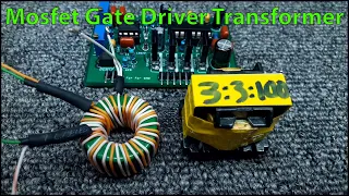 Instructions Calculate and Wind Mosfet Gate Driver Transformer ( GDT) | Without Using Any Software