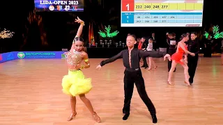 Ча-ча-ча / Юниоры-1 La (D) 1/2 -- Lida Open 2023 спортивные бальные танцы
