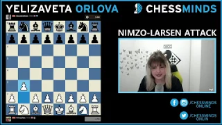 NIMZO-LARSEN ATTACK || Against the King's Indian [Part 1] || Yelizaveta Orlova vs. Alexandra Botez