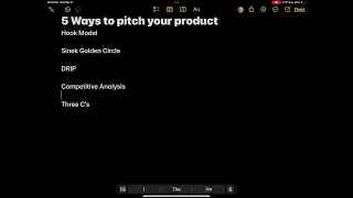 How to build a pitch