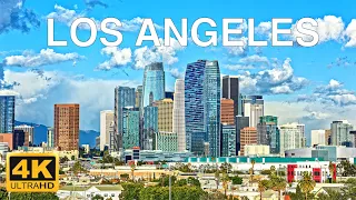 Los Angeles ,USA 4k 🇺🇸1 Hour Drone Aerial Relaxation Film ,Calming Music,Stunning and Relaxing Views
