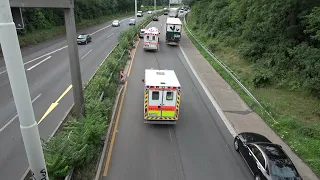 Eigenunfall: RTW DRK Burbach fährt auf RTW DRK Nentershausen + RTW DRK Siegen bei Katastrophenfall