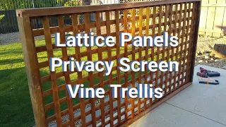 How to Make Lattice Panels - Privacy Screens - Vine Trellis