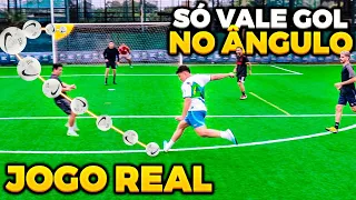 SÓ VALE O GOL SE FOR NO ÂNGULO!! (DRIBLINHA NO GOL PROFISSIONAL)