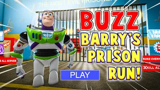 NEW Buzz Lightyear Barry's Prison Run! 🤣💀 | Roblox First Person Obby Escape Jumpscare