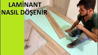 Laminant parke nasıl döşenir örülür takılır çakılır montaj | Laminat lamine | Laminate montage