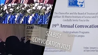SZABIST Convocation 2023 at Expo Centre | 19th convocation | SZABIST Karachi.
