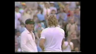 ENGLAND v AUSTRALIA 2nd TEST MATCH DAY 3 LORD'S JUNE 29 1985 ALLAN BORDER GREG RITCHIE