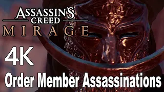 Assassin's Creed Mirage All Order Member Assassinations 4K