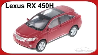 Lexus RX 450H SUV w/ Sunroof, Red - Welly 4.5"