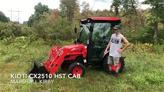 Kioti CX2510 HST CAB Tractor Walkthru & Test Drive