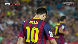 Lionel Messi vs Atletico Madrid Home HD 1080i (28/08/2013) By IramMessiTV