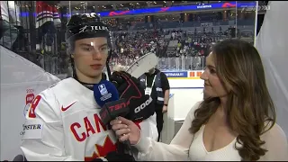 Connor Bedard Intermission Interview