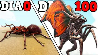 DE UMA PEQUENA FORMIGA PARA A GIGANTE MOTHRA! A FORMIGA EVOLUIU! 100 DIAS ARK