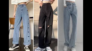 [ SHOPEE HAUL]  Top QUẦN JEANS ống rộng TỪ 99K BACK TO SCHOOL 🤗 - Tổng hợp Tiktok #10