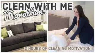 *INSANE* CLEAN WITH ME MARATHON! 2 HOURS OF SPEED CLEANING MOTIVATION / HOMEMAKING INSPIRATION