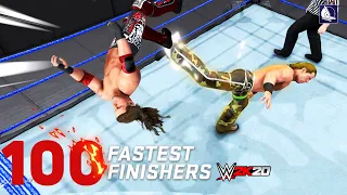 WWE 2K20 Top 100 Fastest Finishers (Reversals!)