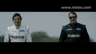 Nigel Mansell Races Nelson Piquet at the Launch of the New Ford Fusion