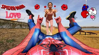 SPIDER-MAN VS TOTALLY CRAZY GIRL IN LOVE ( Funny ParkourPOV Spider-Man)