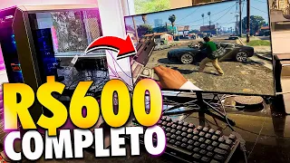 MONTANDO MEU PRIMEIRO PC GAMER COM R$600 PRA JOGOS...