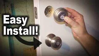 How to Install Door Knob and Deadbolt Lock Set | Kwikset with Smart Key