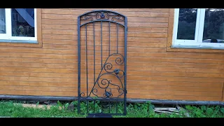 Калитка в забор из профильной трубы / gate in the fence