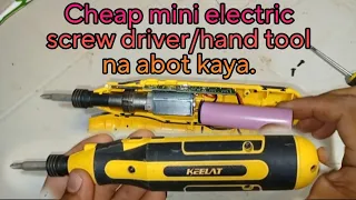 KEELAT Electric Screwdriver Mini Cordless Electric Screwdriver Household Tools Hand/ Sulit kaya?