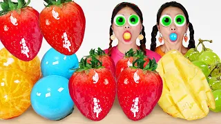 Mukbang 딸기 귤 탕후루 Tanghulu Strawberry tangerine DONA 도나