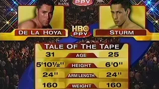 5. Juni 2004 - Felix Sturm vs. Oscar de la Hoya (MGM Grand Hotel & Casino, Las Vegas, Nevada, USA)