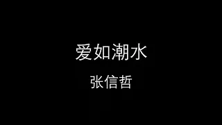 张信哲 - 爱如潮水 【歌词版】