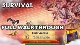 NEW SURVIVAL GAUNTLET FULL WALKTHROUGH - Dragons:Rise of Berk