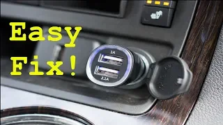How to fix your cigarette lighter/ car charger outlet
