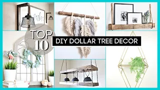 DIY Room Decor | Top 10 Dollar Tree DIYs | HIGH END Dollar Tree Decor | *2020*