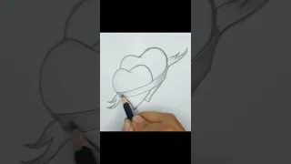 How to draw 2 hearts together | how to draw #drawing #shorts