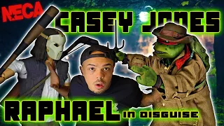 NECA Teenage Mutant Ninja Turtles 1990 Casey Jones and Raphael in disguise 2 pack unboxing