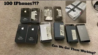 HUGE Lot Of 100 Untested/Broken iPhones Can We Get Them Working Again?