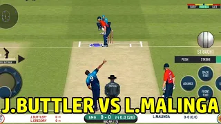 Jos Buttler Vs Lasith Malinga || Malinga OP Yokers || Real Cricket 20 #Shorts#Ytshorts